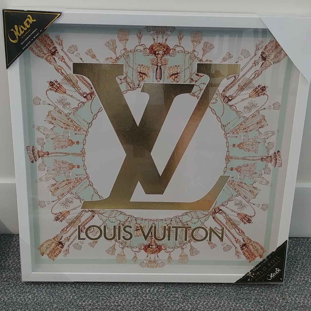 NEW LV Louis Vuitton Authentic Oliver By Oliver Gal Framed Print Picture